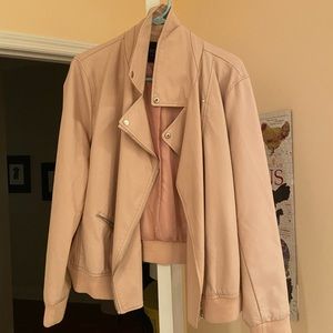 PINK Faux Leather Jacket